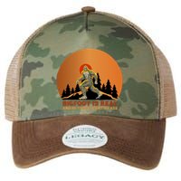 Bigfoot Is Real And He Tried To Eat My Ass Funny Sasquatch Legacy Tie Dye Trucker Hat