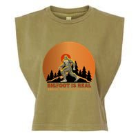 Bigfoot Is Real And He Tried To Eat My Ass Funny Sasquatch Garment-Dyed Women's Muscle Tee