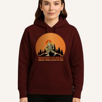 Bigfoot Is Real And He Tried To Eat My Ass Funny Sasquatch Hoodie