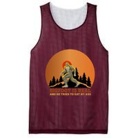 Bigfoot Is Real And He Tried To Eat My Ass Funny Sasquatch Mesh Reversible Basketball Jersey Tank