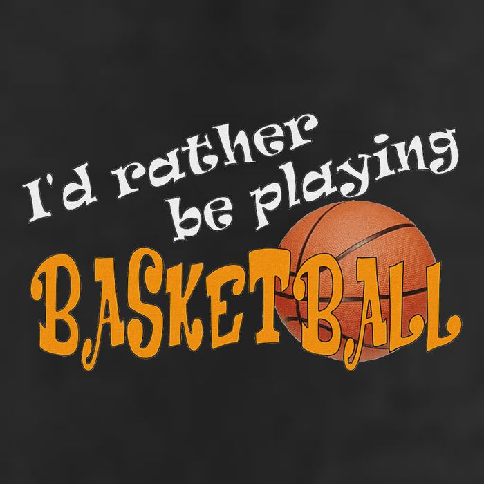 Basketball I'd Rather Be Playing Basketball Cool Comfort Performance Bucket Hat