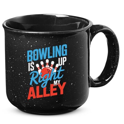 Bowling Is Right Up My Alley Bowling Merchandise 15oz Campfire Ceramic Mug