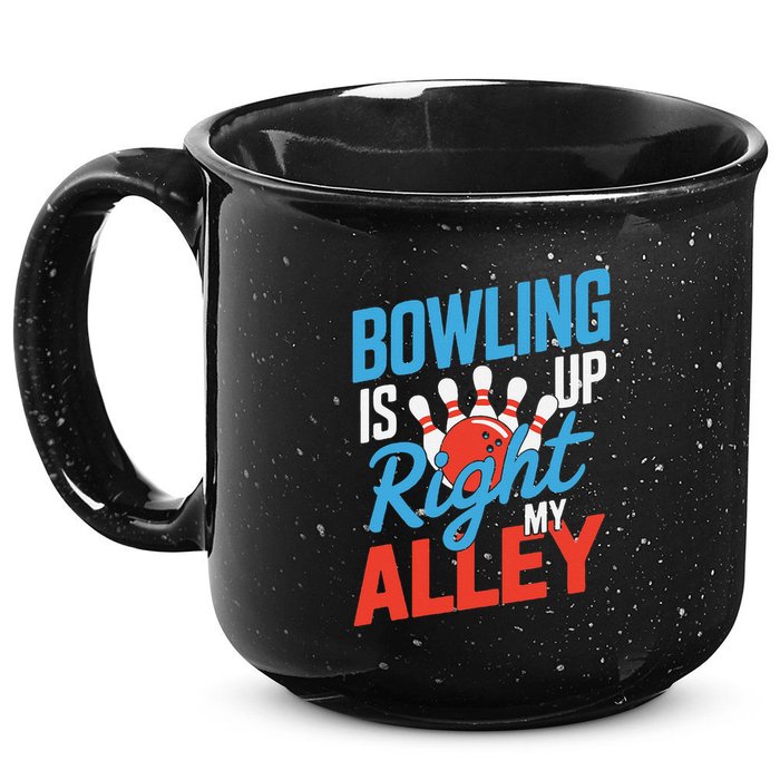 Bowling Is Right Up My Alley Bowling Merchandise 15oz Campfire Ceramic Mug