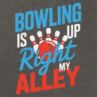 Bowling Is Right Up My Alley Bowling Merchandise Cotton Canvas Backpack