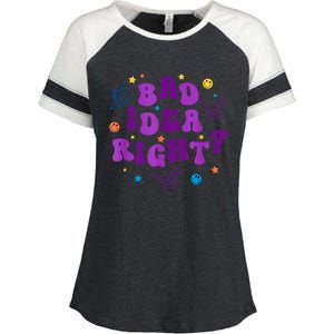 Bad Idea Right Guts 2024 Enza Ladies Jersey Colorblock Tee