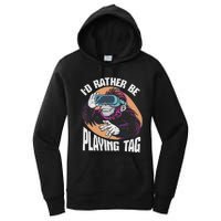 Bruh ID Rather Be Playing Tag Monkey Video Game Gorilla Women's Pullover Hoodie