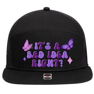 Bad Idea Right Guts 2024 7 Panel Mesh Trucker Snapback Hat