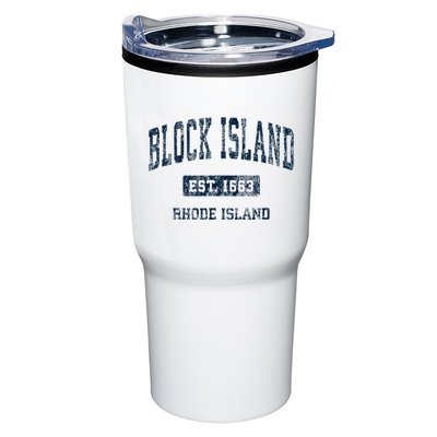 Block Island Rhode Island Ri Vintage Athletic Sports Design Tumbler
