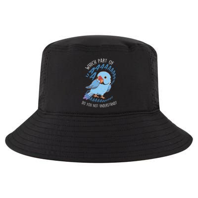 Blue Indian Ringneck Parrot Aaa Funny Cute Pet Bird Mom Dad Cool Comfort Performance Bucket Hat