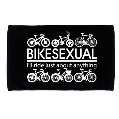 Bikesexual I'll Ride Just About Anything Microfiber Hand Towel