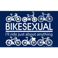 Bikesexual I'll Ride Just About Anything Bumper Sticker