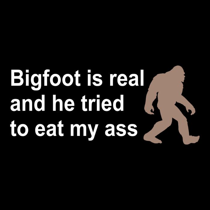Bigfoot Is Real And He Tried To Eat My Ass Hat Toddler Sweatshirt