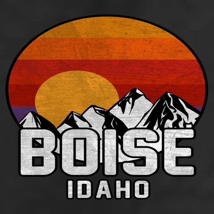 Boise Idaho Retro Mountain Sunset Gift 11oz C Handle Ceramic Mug