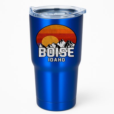Boise Idaho Retro Mountain Sunset Gift Tumbler