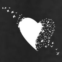 Bird Flocking Heart Cool Comfort Performance Bucket Hat