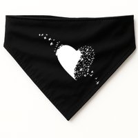 Bird Flocking Heart USA-Made Doggie Bandana