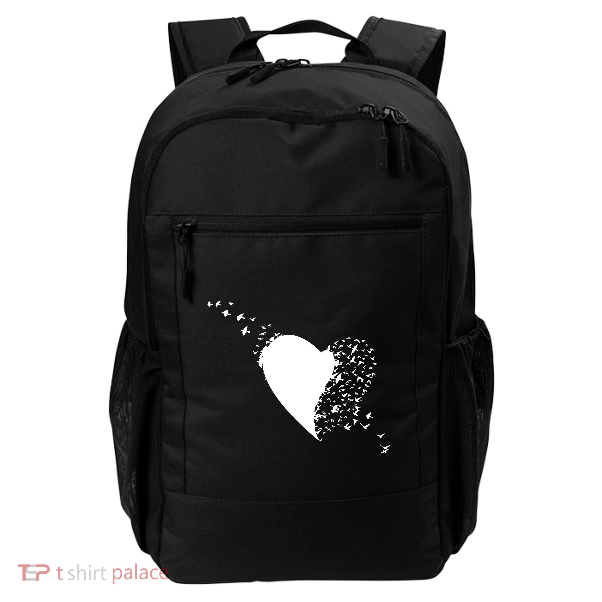 Bird Flocking Heart Daily Commute Backpack