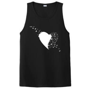 Bird Flocking Heart PosiCharge Competitor Tank