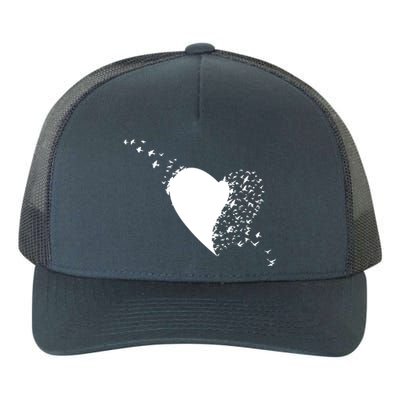 Bird Flocking Heart Yupoong Adult 5-Panel Trucker Hat