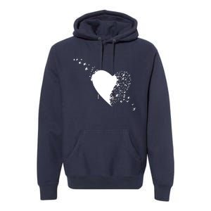 Bird Flocking Heart Premium Hoodie