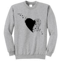 Bird Flocking Heart Sweatshirt