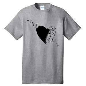 Bird Flocking Heart Tall T-Shirt