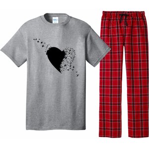 Bird Flocking Heart Pajama Set