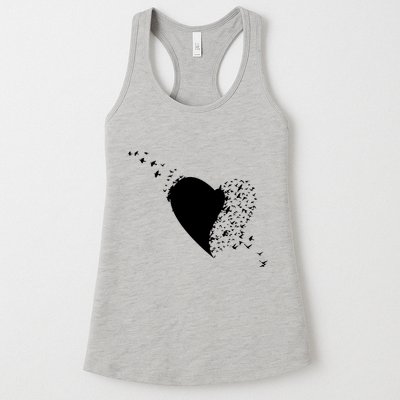 Bird Flocking Heart Womens Tank Top