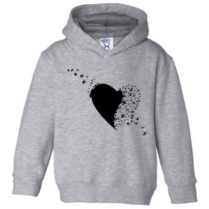 Bird Flocking Heart Toddler Hoodie