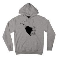 Bird Flocking Heart Tall Hoodie