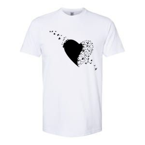 Bird Flocking Heart Softstyle CVC T-Shirt