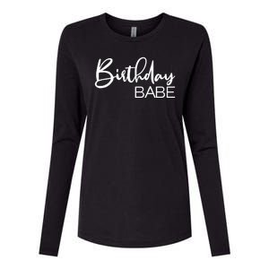 Birthday Babe Womens Cotton Relaxed Long Sleeve T-Shirt