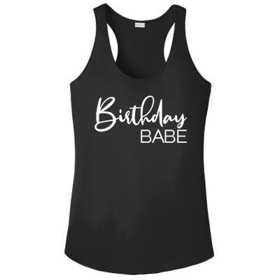 Birthday Babe Ladies PosiCharge Competitor Racerback Tank