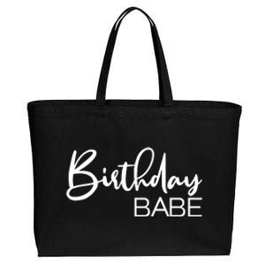 Birthday Babe Cotton Canvas Jumbo Tote