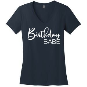 Birthday Babe Women's V-Neck T-Shirt