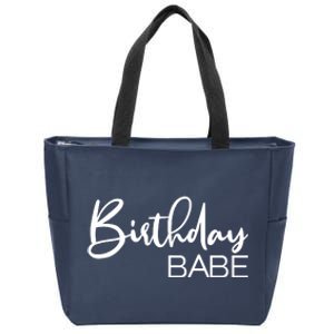 Birthday Babe Zip Tote Bag