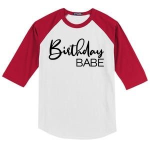 Birthday Babe Kids Colorblock Raglan Jersey