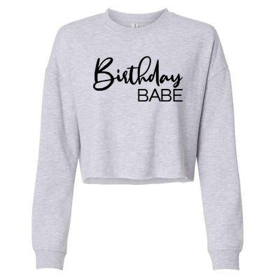 Birthday Babe Cropped Pullover Crew