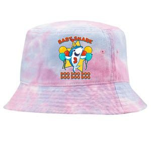 Birthday Baby Shark Doo Age 3 Tie-Dyed Bucket Hat