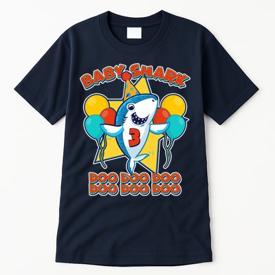 Birthday Baby Shark Doo Age 3 Tall T-Shirt