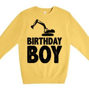 Birthday Boy Construction Crew Premium Crewneck Sweatshirt