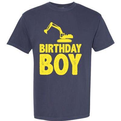 Birthday Boy Construction Crew Garment-Dyed Heavyweight T-Shirt