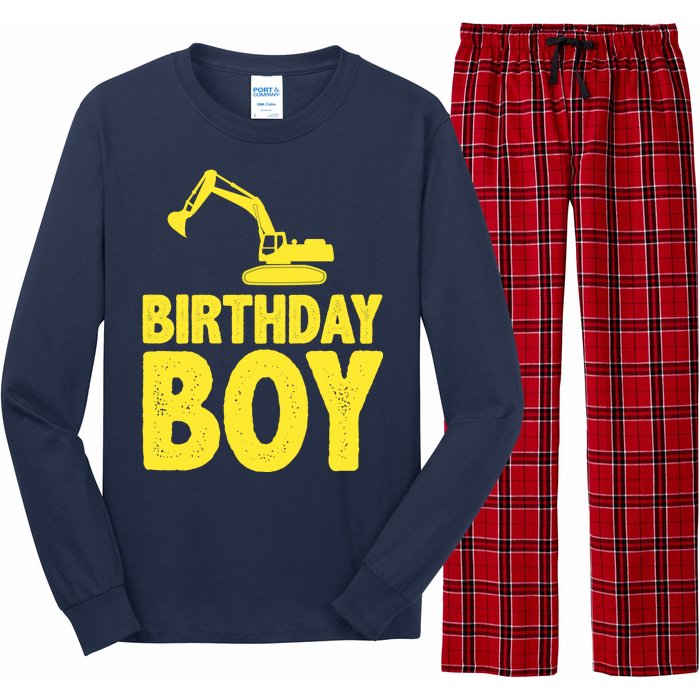 Birthday Boy Construction Crew Long Sleeve Pajama Set