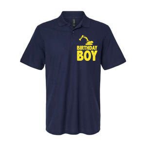 Birthday Boy Construction Crew Softstyle Adult Sport Polo