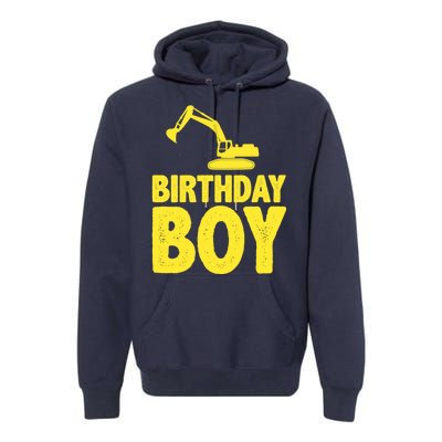 Birthday Boy Construction Crew Premium Hoodie