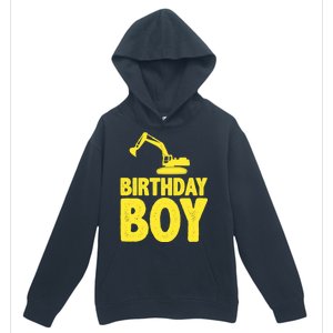 Birthday Boy Construction Crew Urban Pullover Hoodie