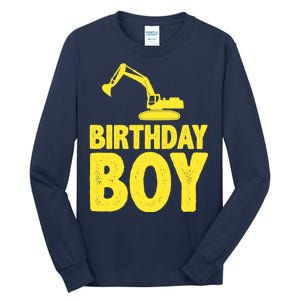 Birthday Boy Construction Crew Tall Long Sleeve T-Shirt