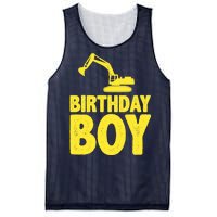 Birthday Boy Construction Crew Mesh Reversible Basketball Jersey Tank