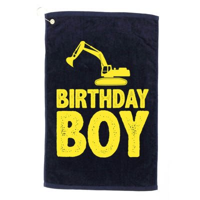 Birthday Boy Construction Crew Golf Towel