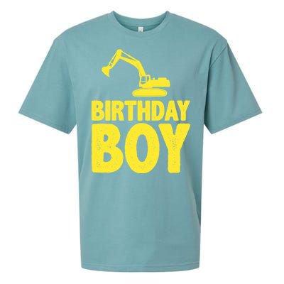 Birthday Boy Construction Crew Sueded Cloud Jersey T-Shirt